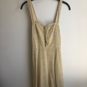 Flynn Skye Leila LaceUp Mini Yellow Xs For love and lemons summer dress